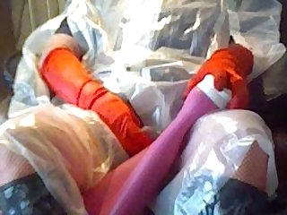 A little gurly play in rubber.