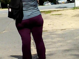 Big Phat Bubble Ass VPL (Bus Stop)