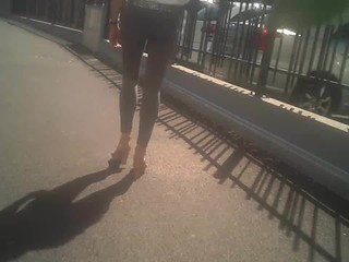 Milf with denim legging