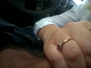 Suck from Mature in Car
