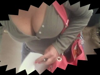 Blonde MILF Milk Juggs at WalMart!