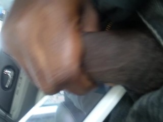 flashing mature black chick